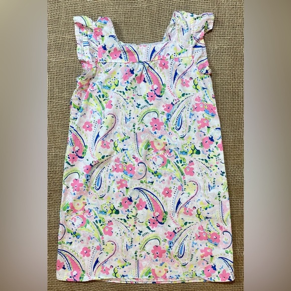 Crown & Ivy Ruffle A-line Dress, Size 6, Floral & Paisley Design in Pastels - Picture 1 of 5